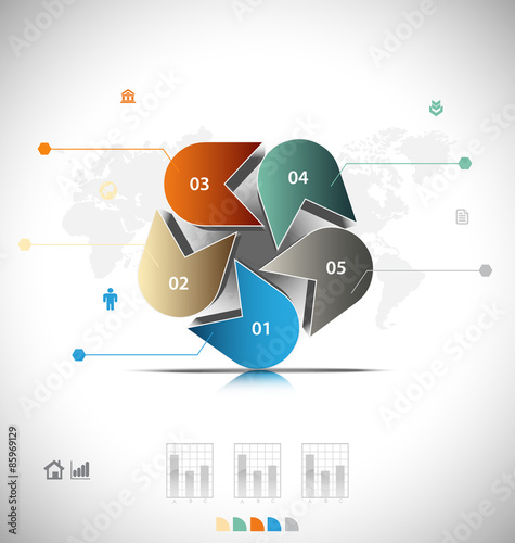 Business infographic template