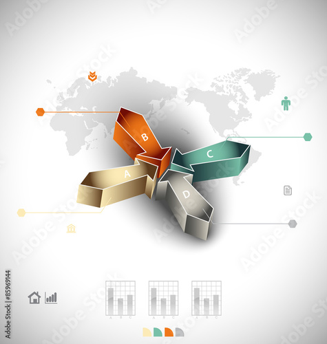 Business infographic template