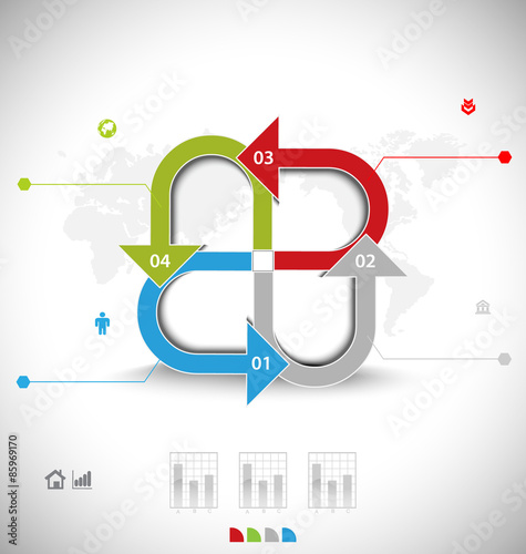 Business infographic template