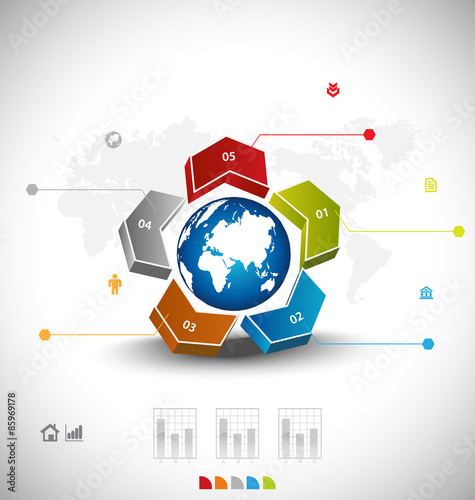 Business infographic template