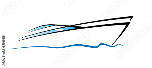 abstract yacht