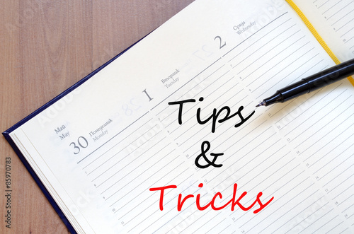 Wallpaper Mural Tips and tricks concept Notepad Torontodigital.ca