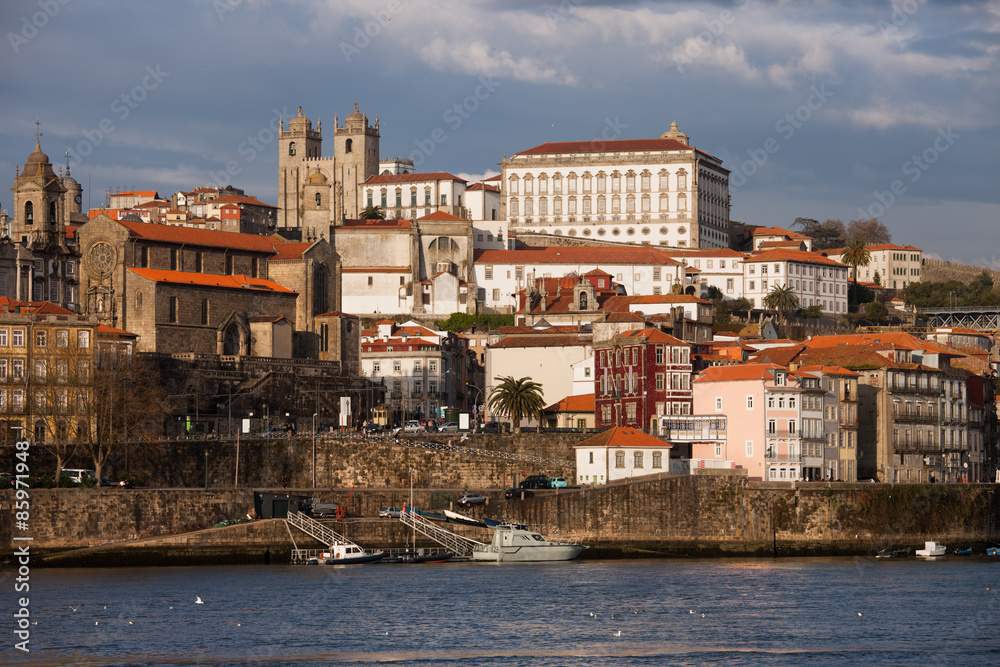 Skyline of Porto in Portugal
