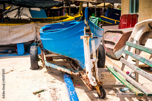 Wallpaper Mural  boats in Marsaxlokk harbor Torontodigital.ca