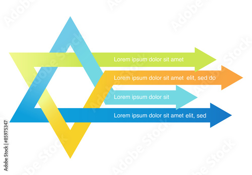 crossed arrows creating david star 