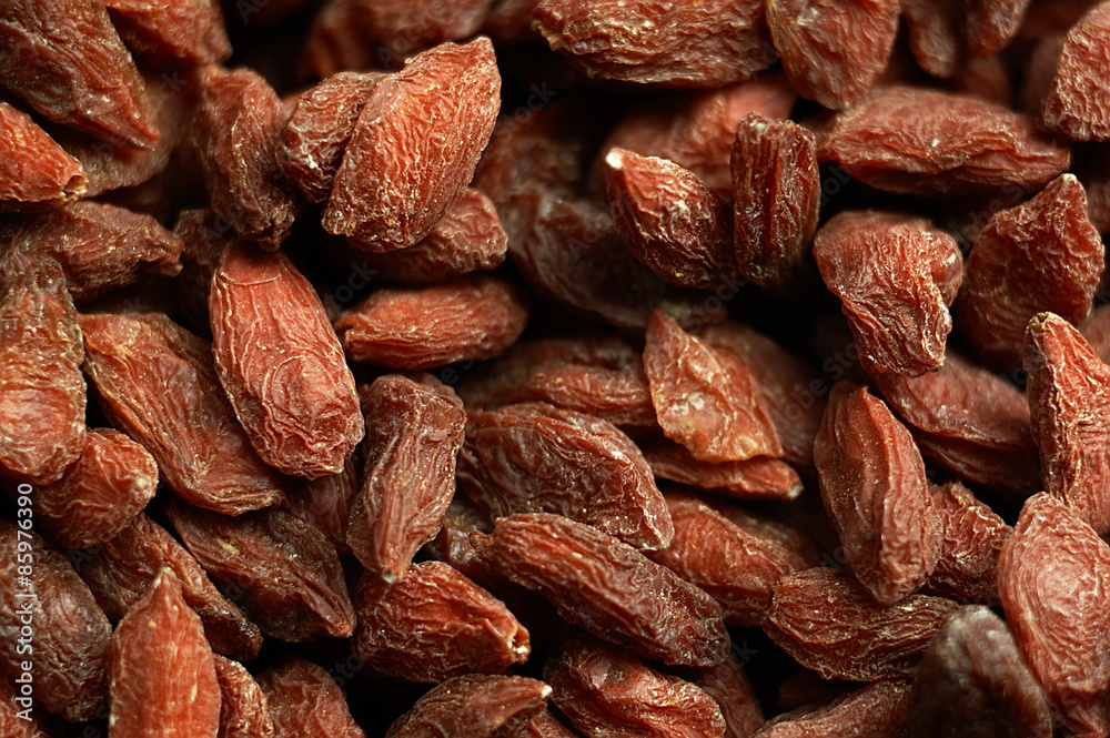 Dried goji berries on the table. Dried goji berries on the table.
