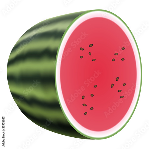 Water melon isolated on white background
