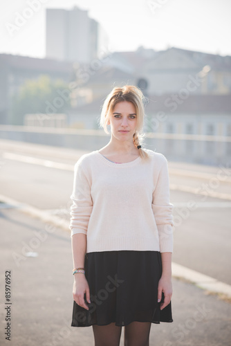 young beautiful blonde woman outdoor © Eugenio Marongiu