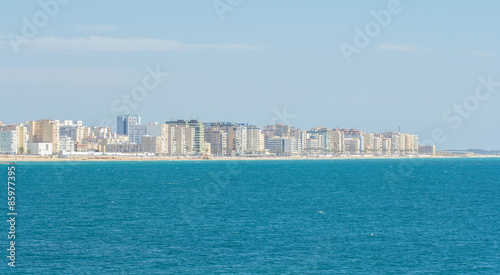 cadiz cityscape with sea