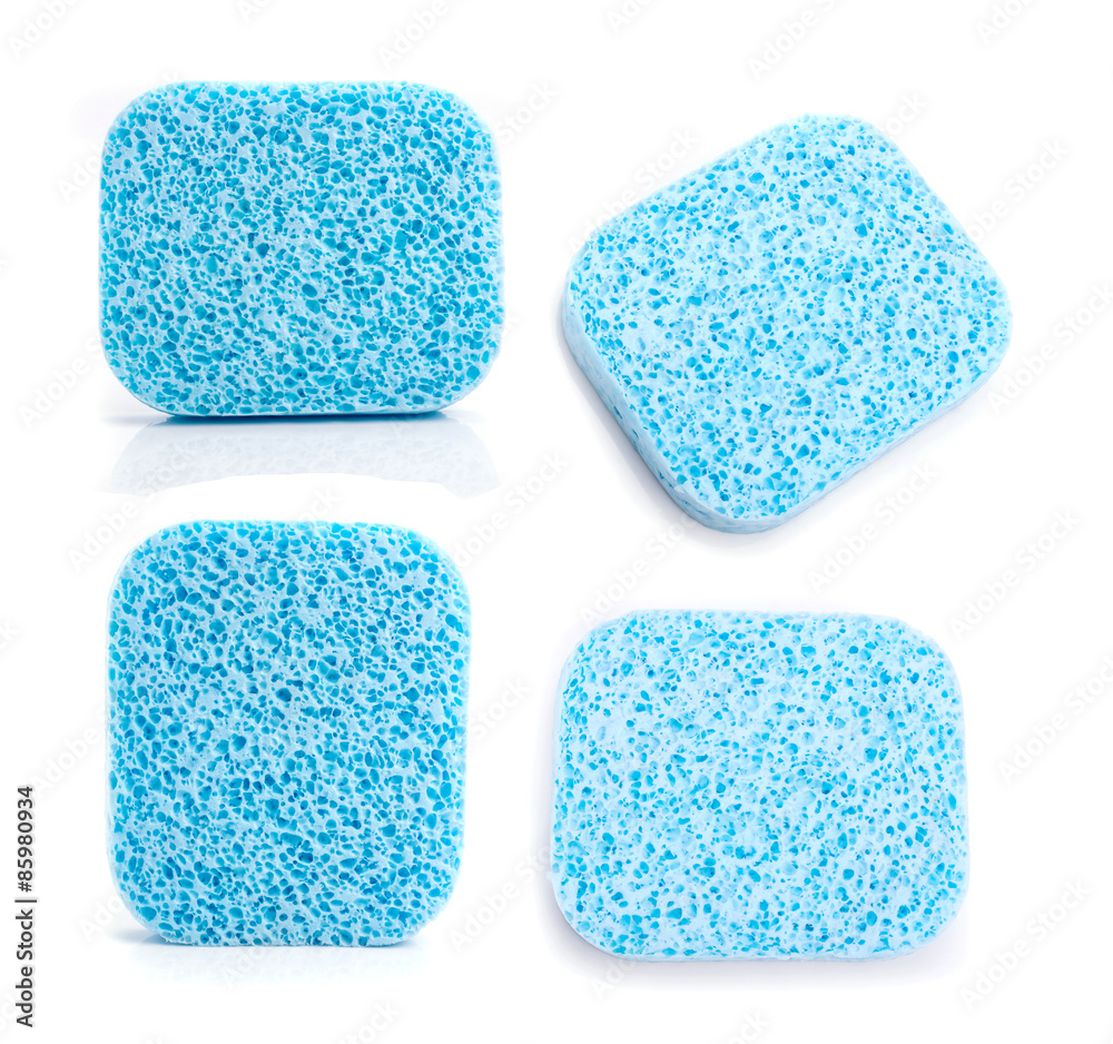 A super absorbent cellulose blue sponge A super absorbent cellulose blue sponge