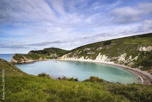 Beautiful Summer landscape over Lulworth Cove in England