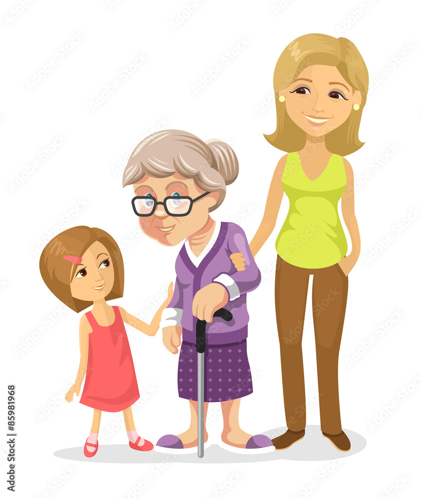 Vector family flat illustration