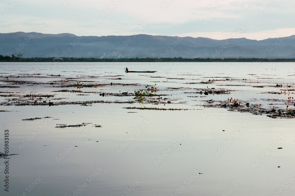 Naklejka premium Kwan Phayao,Lake in Thailand