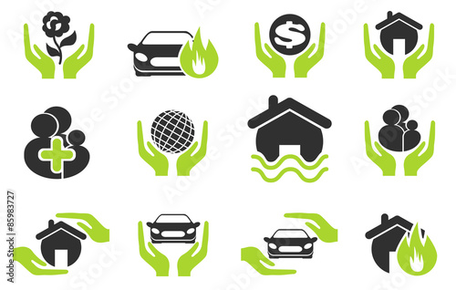 insurance vector icons