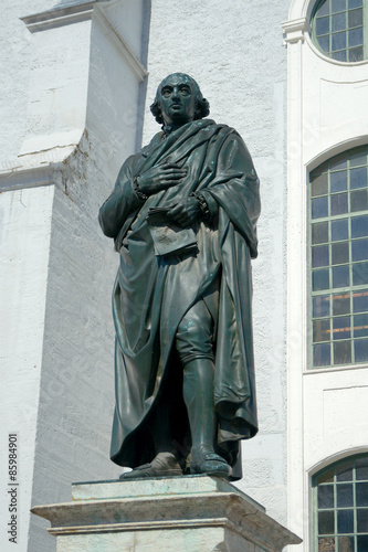 Billede på lærred Monument of Johann Gottfried Herder, Weimar