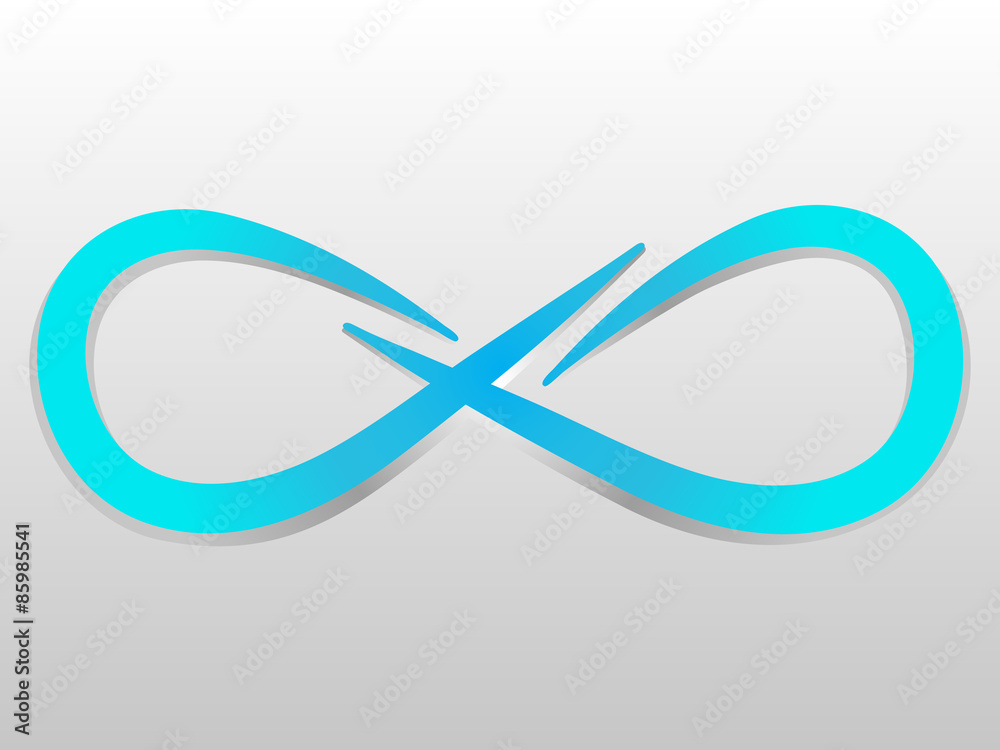 Fototapeta premium Business Corporate Abstract loop infinity blue logo vector company template emblem