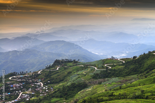 Mountain road at Thailand