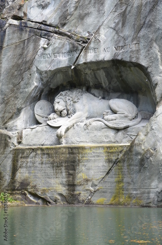 The Lion monument, or Lion of Lucerne in Lucerne Switzerland