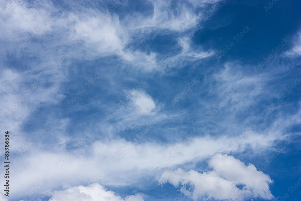 white fluffy clouds