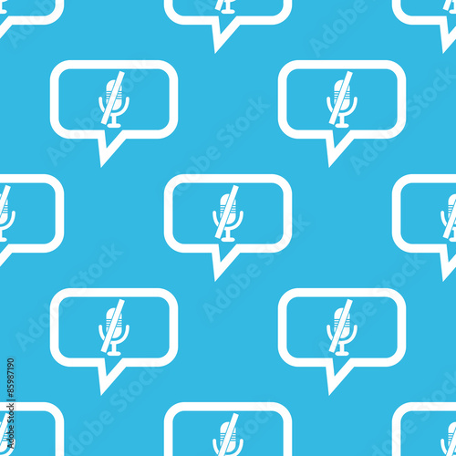 Muted microphone message pattern
