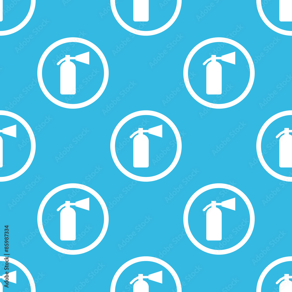 Fire extinguisher sign blue pattern Fire extinguisher sign blue pattern