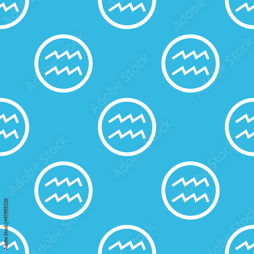 Aquarius sign blue pattern