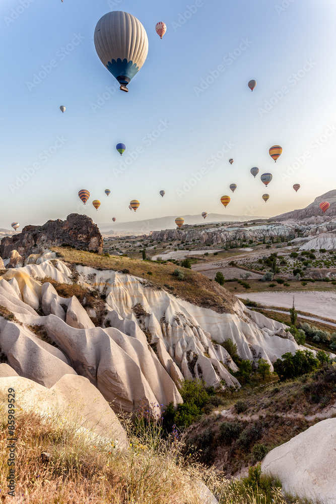 Mongolfiere in Cappadocia. Turchia