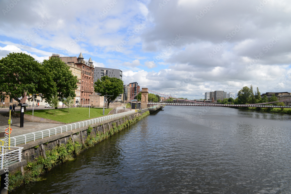 Sur les bords de la rivière Clyde à Glasgow