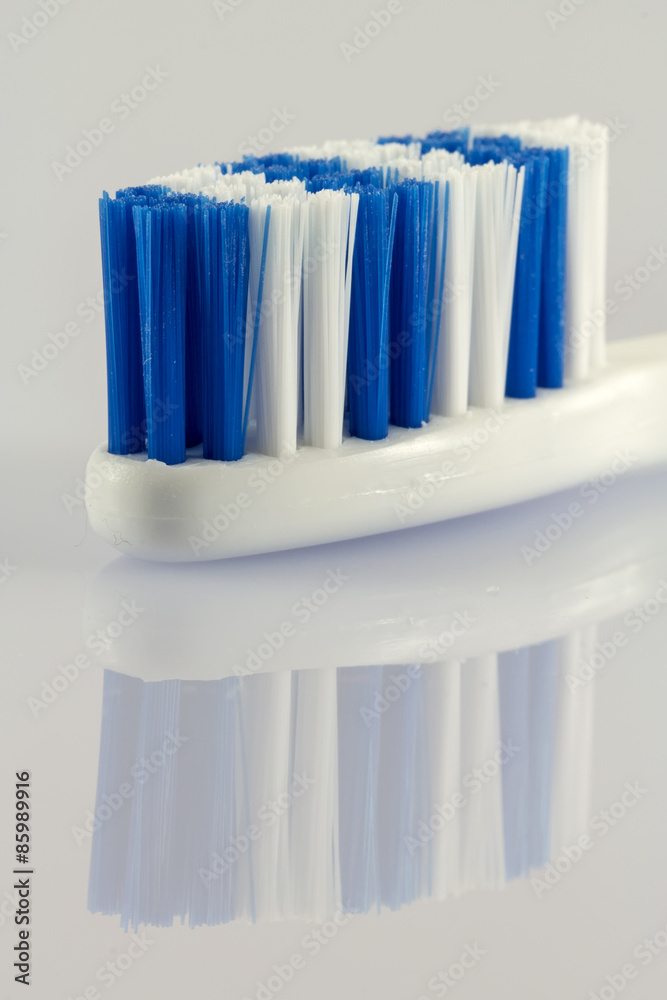 Head toothbrush close up perspective view Head toothbrush close up perspective view
