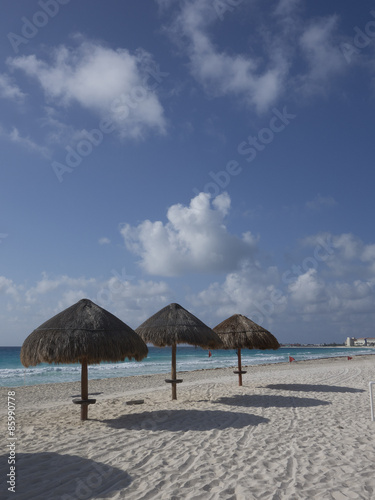 Caribbean Beach in Cancun, La Isla Dorado,, Mexico © EuToch