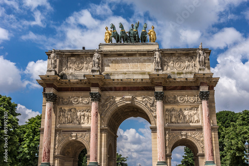 Triumphal Arch (Arc de Triomphe du Carrousel, 1808), Paris. #85992730