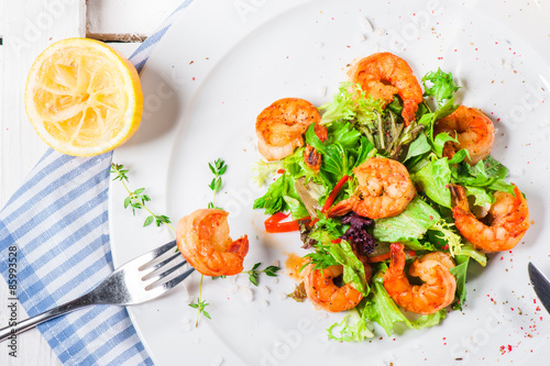 Shrimps with beer
