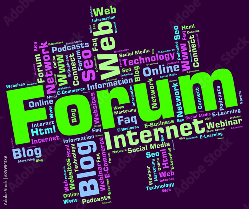 Forum Word Means Social Media And Chat