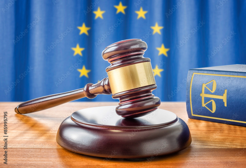 Richterhammer und Gesetzbuch - Europäische Union