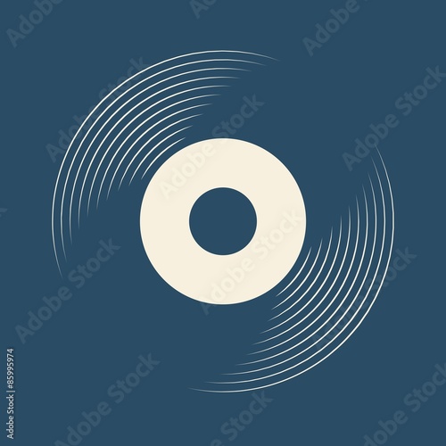 Vinyl record, lp record symbol photo