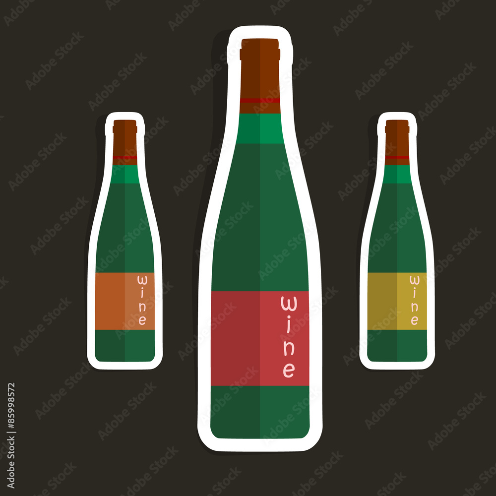 Bottles abstract isolated on a brown backgrounds Bottles abstract isolated on a brown backgrounds