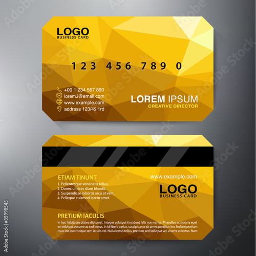 Modern Business card Design Template.