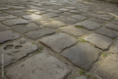 pavers on the square in Lviv