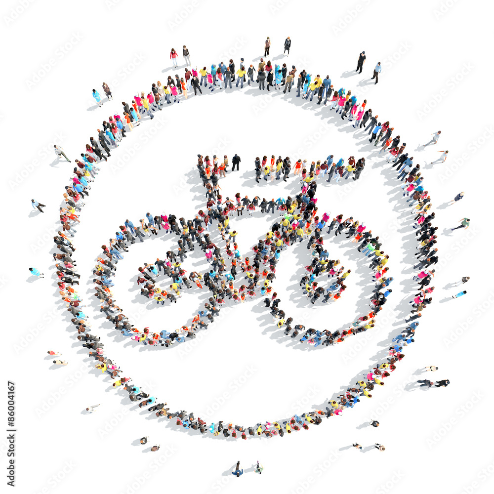 people in the shape of a bicycle. people in the shape of a bicycle.