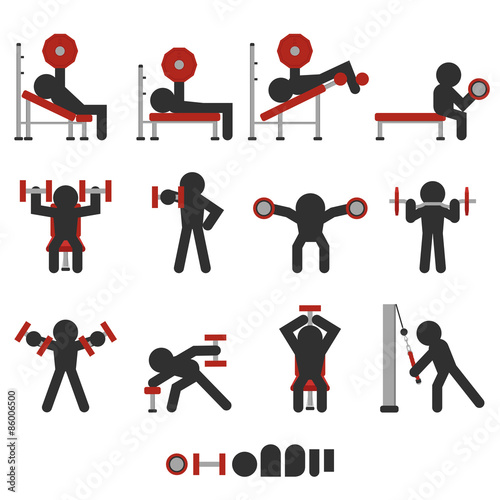 free weight training icon