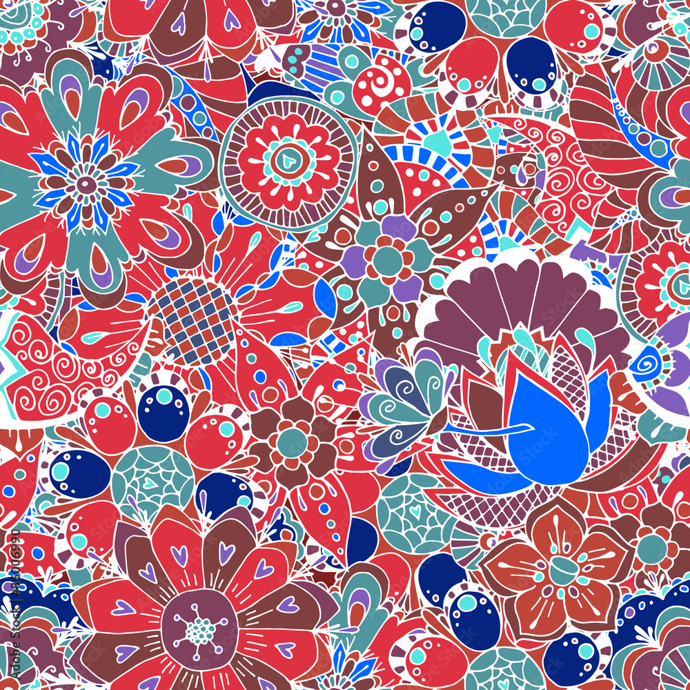 Fototapeta premium Seamless Floral Pattern