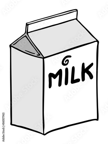 milk box vector design