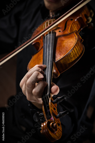 Young man with violin