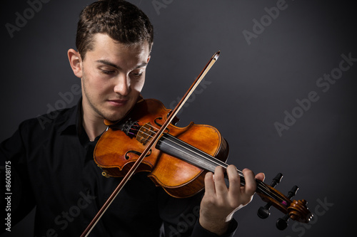 Принти на полотні Young man with violin