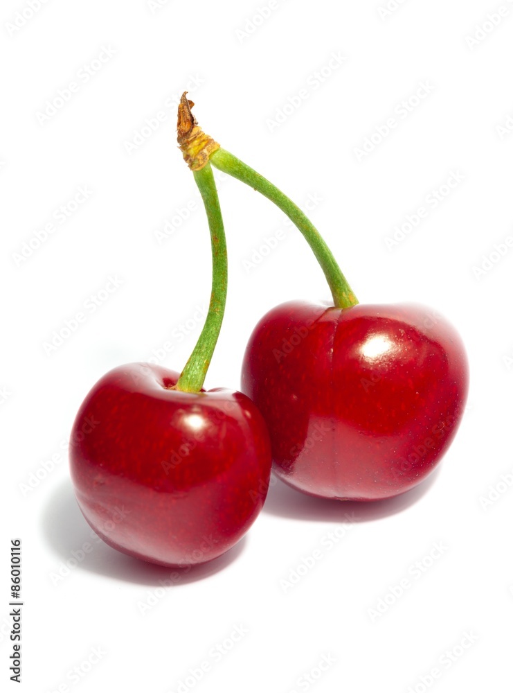 Cherry, Fruit, Isolated.