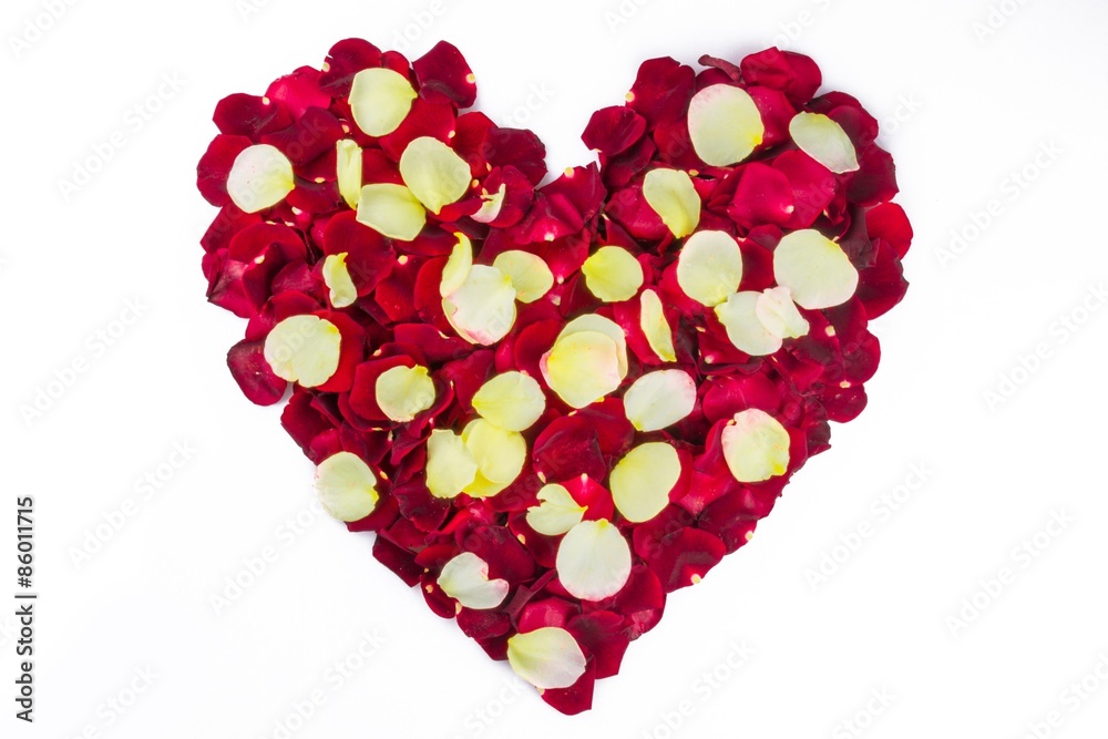 Heart Shape, Valentine's Day, Rose Petals.