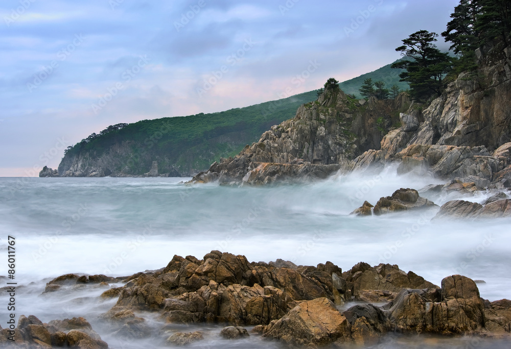 Mystical Sea coast after the typhoon. Mystical Sea coast after the typhoon.