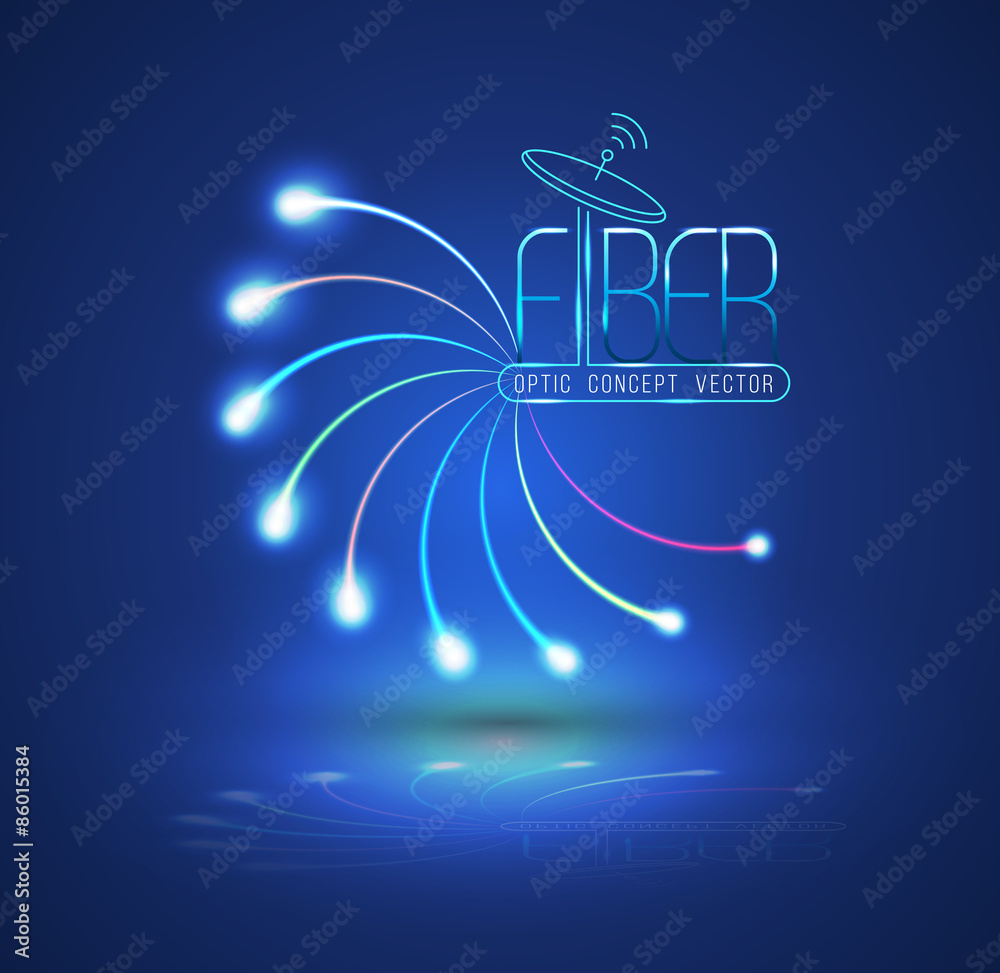 Abstract Light and line. Vector illustration. Can use for finer optic ...