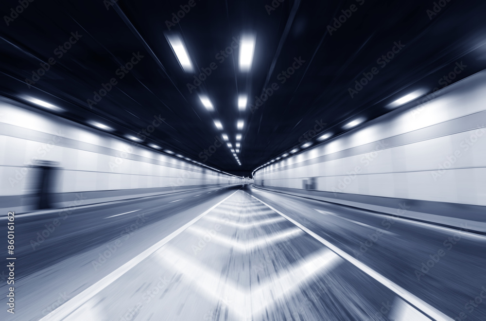 Abstract car in the tunnel trajectory Abstract car in the tunnel trajectory