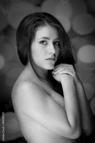 Photography Hispanic gorgeous model posing nude